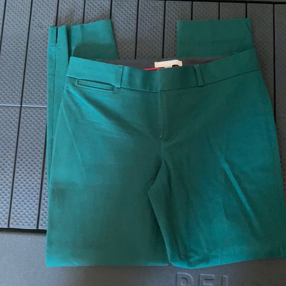 GUC Banana Republic Mid-Rose Skinny Sloan Pant emerald Green Size 6